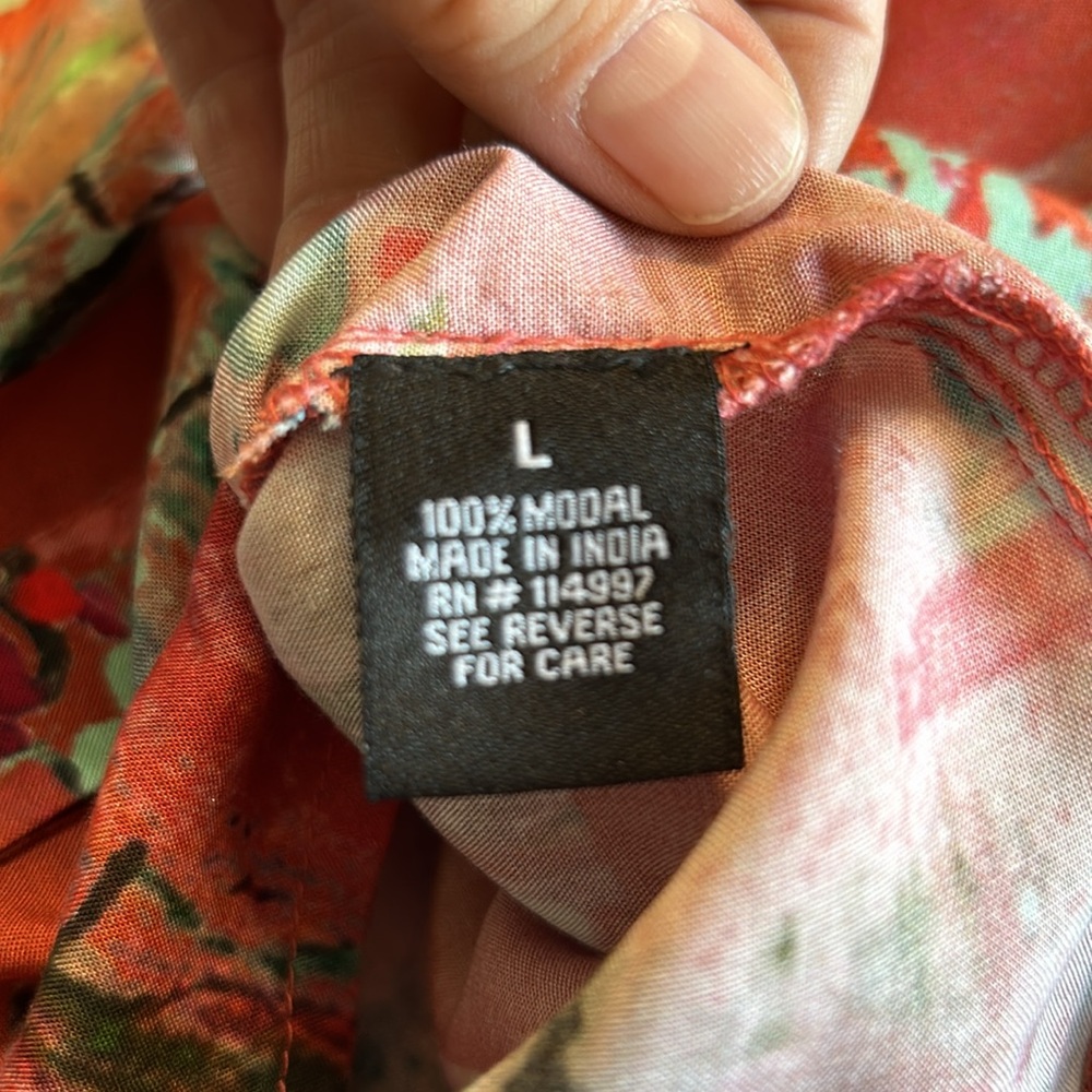 Tolani Collection Large Adele Modal Button Up Shi… - image 8